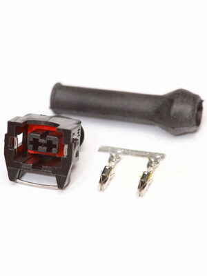 AMP 925590-2 , Bosch 1284485110. СЦНК.434438.044. Разъём 2-х конт.гнездовой , датчика детонации ВАЗ с чехлом