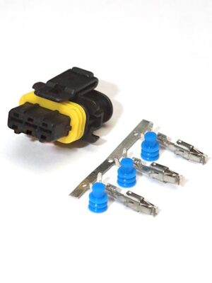 Bosch 1928403110.СЦНК.434438.114. Разъём гнезд. 3-х контактный аналог  (модуля зажигания нов.образца ,жгута форсунок).(Российский аналог)