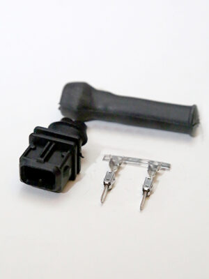 DJ7023C-3.5-11. Разъём 2-х конт. штыревой с чехлом ,ответная часть разъёма датчика детонации АМР 282189 и т.п.