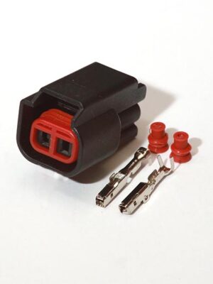 HD034-2.2-21. Разъём 2-х контактный гнездовой . Разъём форсунки Ford Mondeo.