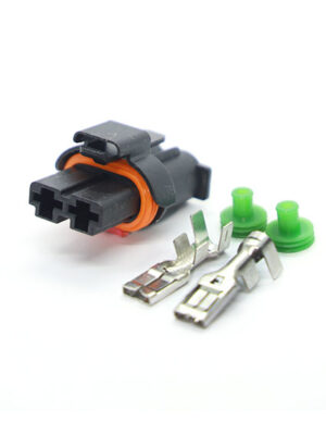 DJ7022Y-8-21. Разъём гнезд. 2-х конт. Вентилятор радиатора (Ларгус) LARGUS. Вариант №1