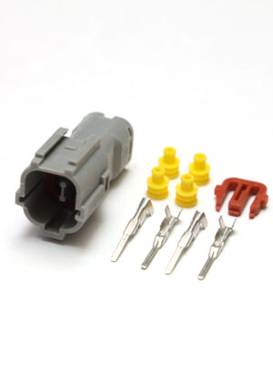 Yazaki SWP Connectors 1.8 (070) 7222-7444-40. Разъём штыревой 4-х контактный