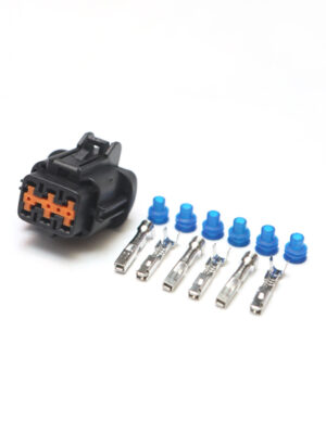 SUMITOMO 6185-1173. Разъём гнездовой 6-ти контактный (чёрный корпус)