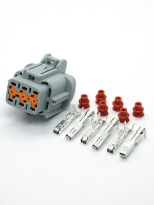 SUMITOMO 6185-5177. Разъём гнездовой 6-ти контактный (серый корпус)