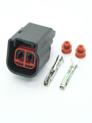 DJ7023H-1.5-21. Разъём 2-х контактный гнездовой EV6 (направляющая слева)