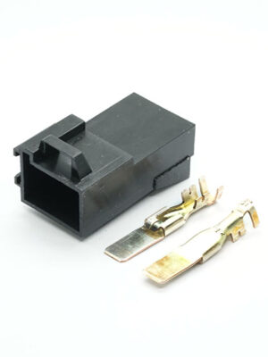 СЦНК.757555.123. аналог Metri-Pack Series 800. Разъём силовой штыревой 2-х контактный . ЭУР Приора