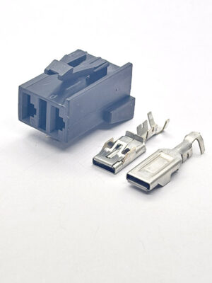 ЖНСК 757555.028. аналог Metri-Pack Series 800. Разъём силовой гнездовой 2-х контактный . ЭУР Приора