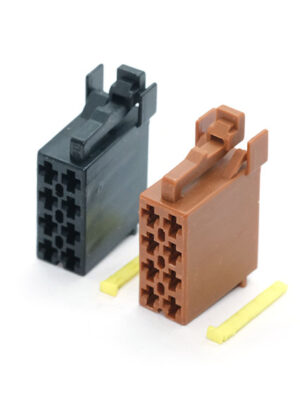 VAG 357 035 447. AMP963121-1.AMP963120-1. Разъём ISO гнездовой 16-ти конт. из 2-х частей (2 корпуса).