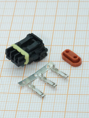 MOLEX 52117-0241. Разъём 3-х контактный гнездовой
