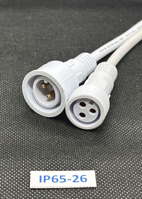 WP. Разъём герметичный межжгутовой 3-х контактный, L=40 см, D=21.5 mm. S=3х0.5 mm², IP67.