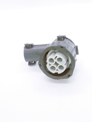 АМР 2-967325-1-с серой вставкой. Корпус байонетный гнездовой 4 pin.с адаптером под гофру 8,5 мм. Российский аналог.