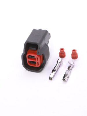 DJY7022H-2.2-21 . Разъём 2-х конт. гнездовой. Топливная форсунка  EV6 EV14 USCAR.