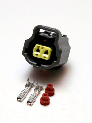 AMP 184002-1, GREY, KEY B. Разъём гнездовой 2-х контактный серии SSC (Sealed Sensor Connector) System.