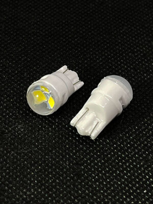 Светодиод SMD  Т10, белый ,безцокольный , с прозрачной линзой. 12 вольт.