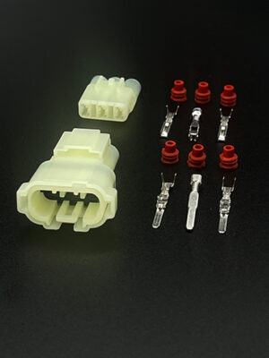 DJ7035F-2-21(11). Разъём межжгутовой 3-х конт. в бежевом корпусе