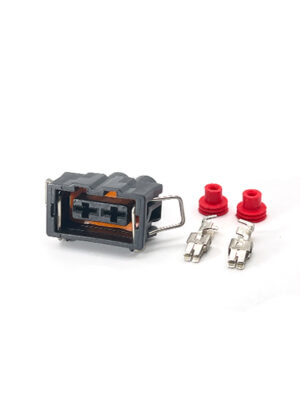 DJ70252C-6.3-21. Разъём 2-х контактный гнездовой под лиру 4,8 мм.