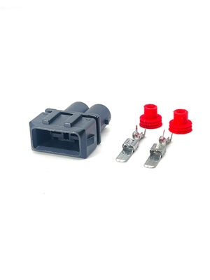 DJ70252C-6.3-11. Разъём 2-х контактный штыревой под лиру 4,8 мм.