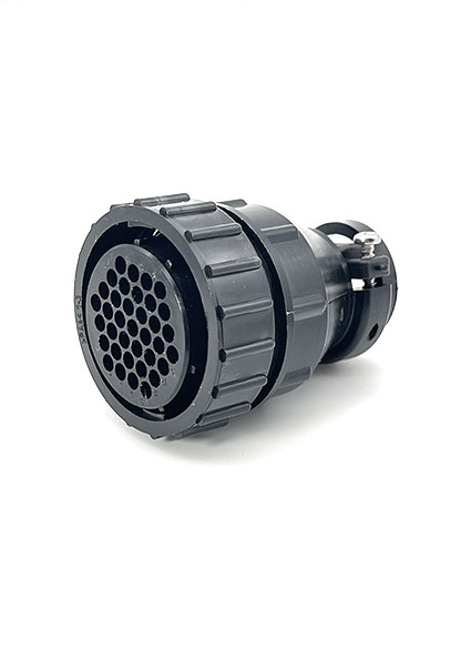 АМР 206150-1. Разъём гнездовой 37 пин серии Circular Plastic Connectors с адаптером. (Российский аналог)