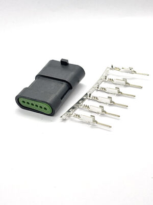 DJ7066Y-1.5-11. (Black/Green Seal) серии Metri-Pack 150.2. Разъём штыревой 6-ти конт.Педаль акселератора GM.
