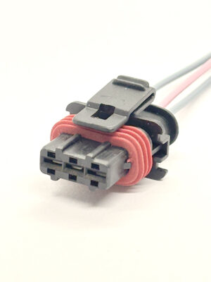 Bosch 1928403110.СЦНК.434438.114. Разъём гнезд. 3-х контактный аналог (модуля зажигания нов.образца ,жгута форсунок).(Российский аналог) с проводом.