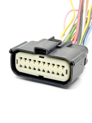 MOLEX 033472-2001 Разъём гнездовой двухрядный 20-ти конт. серии МХ150 с проводом.